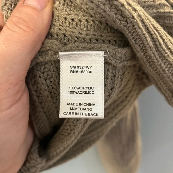 Women's Knitted Sweater with Knot Back - Cream - Picture 4 of 6